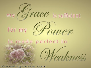 2 Corinthians 12:9 My Grace Is Sufficient (gold)